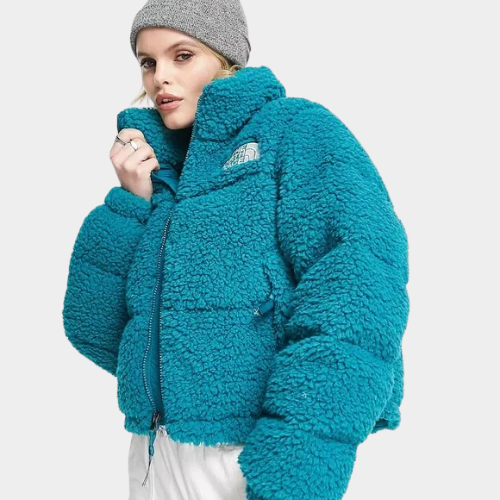 Giacca Nuptse Sherpa a pelo lungo