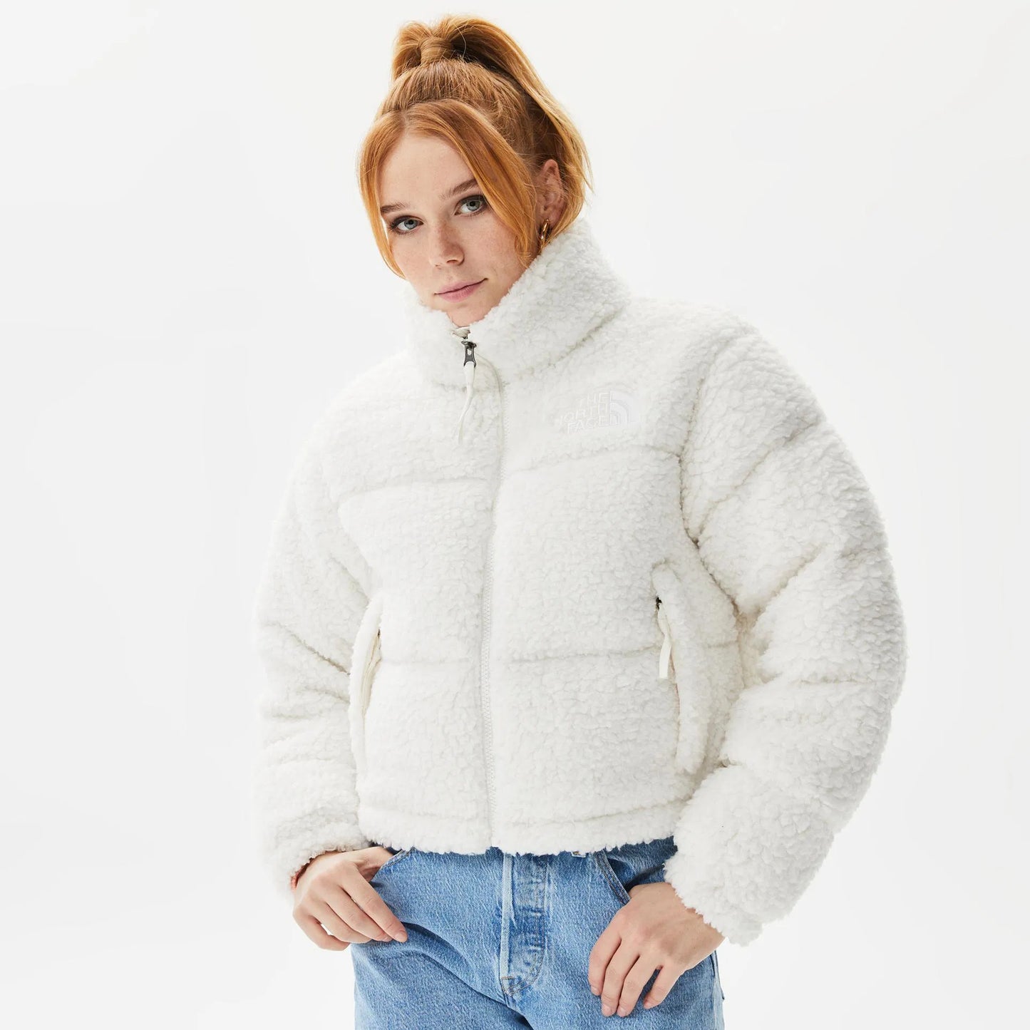 Giacca Nuptse Sherpa a pelo lungo