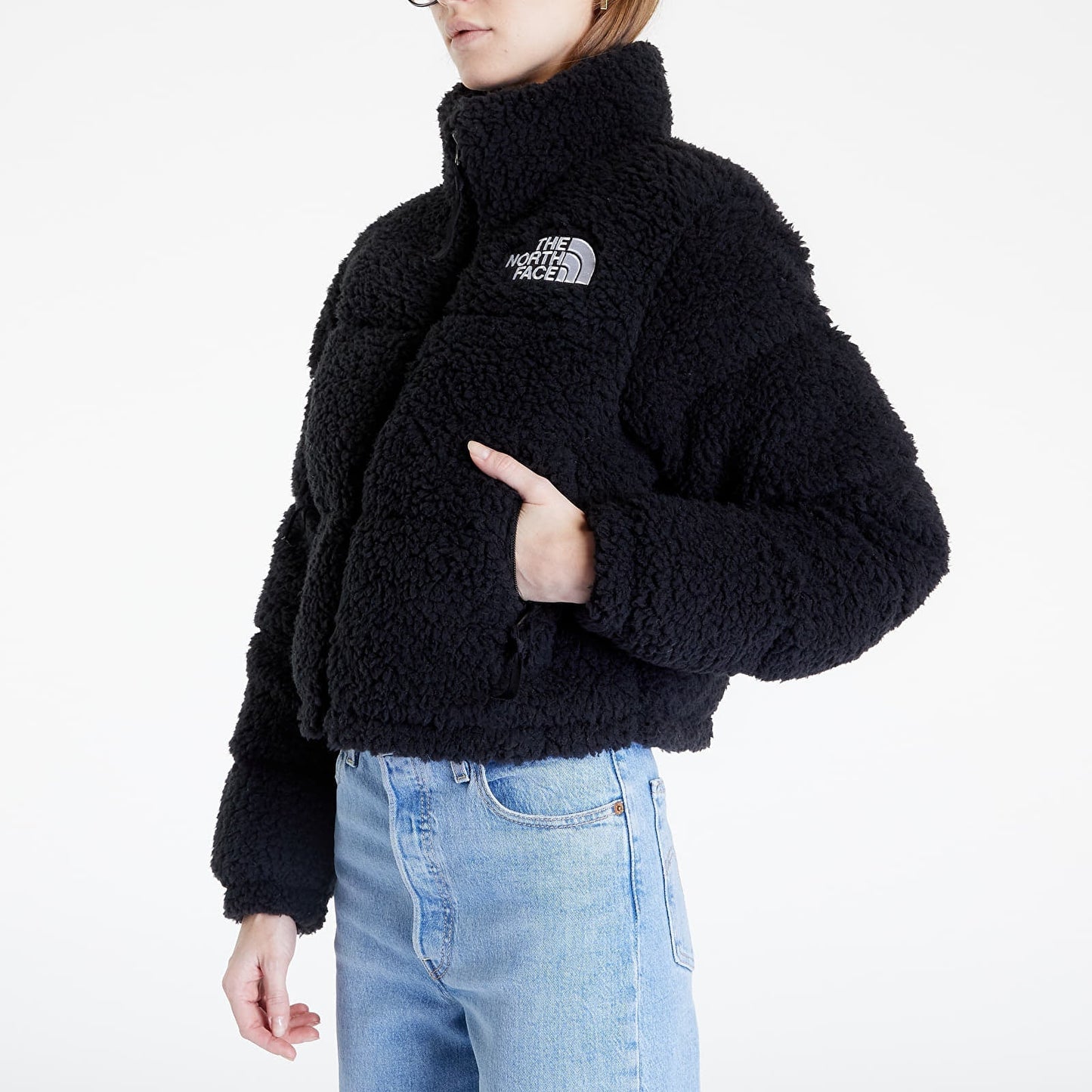 Giacca Nuptse Sherpa a pelo lungo