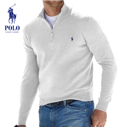 Maglione Elite con mezza zip