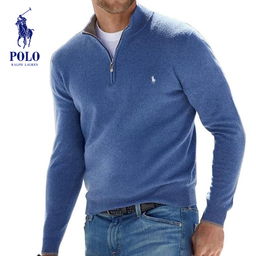 Maglione Elite con mezza zip