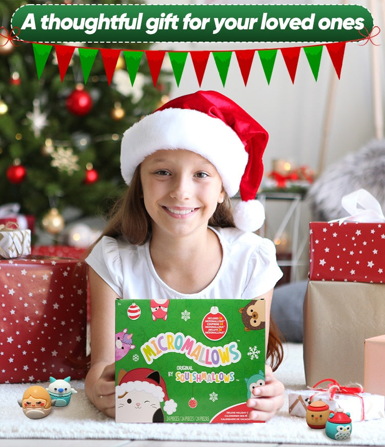 🎄 Vivez la magie de Noël avec le Calendrier de l’Avent Squishmallows !