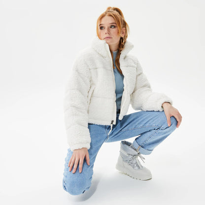 Giacca Nuptse Sherpa a pelo lungo