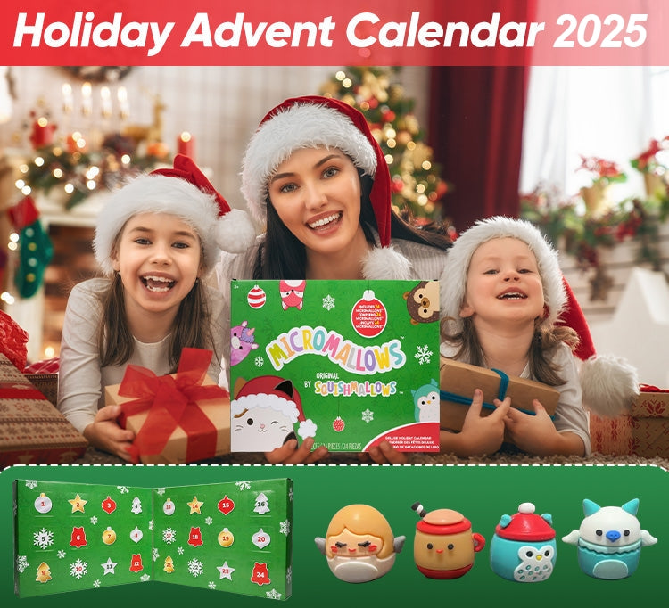 🎄 Vivez la magie de Noël avec le Calendrier de l’Avent Squishmallows !