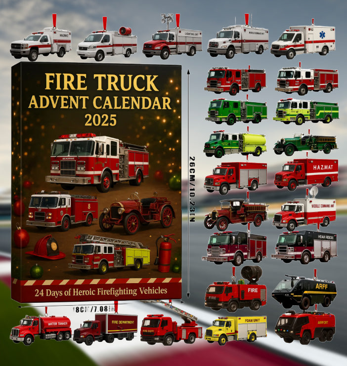 🚒🔥 Calendrier de l’Avent Camion de Pompiers 2025 🎁🌲